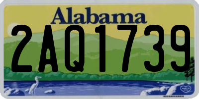 AL license plate 2AQ1739