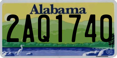 AL license plate 2AQ1740