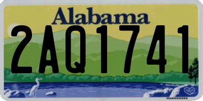 AL license plate 2AQ1741