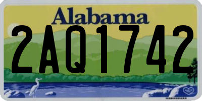 AL license plate 2AQ1742