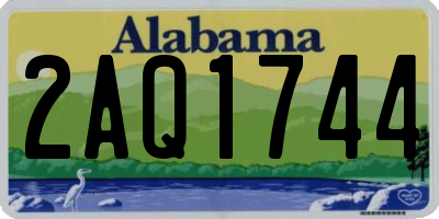 AL license plate 2AQ1744