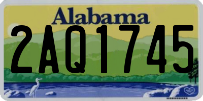 AL license plate 2AQ1745