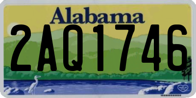 AL license plate 2AQ1746