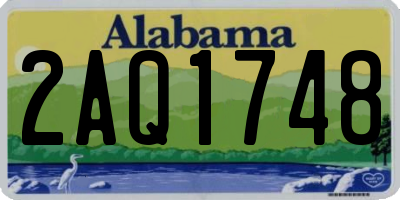 AL license plate 2AQ1748