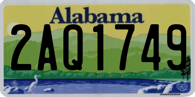 AL license plate 2AQ1749