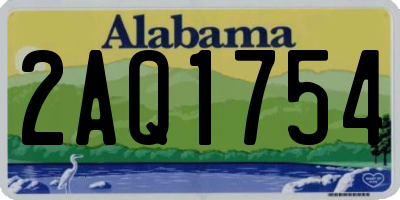 AL license plate 2AQ1754