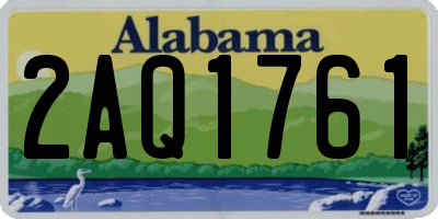 AL license plate 2AQ1761