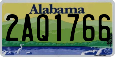 AL license plate 2AQ1766