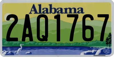 AL license plate 2AQ1767