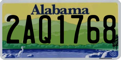 AL license plate 2AQ1768
