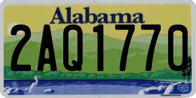 AL license plate 2AQ1770