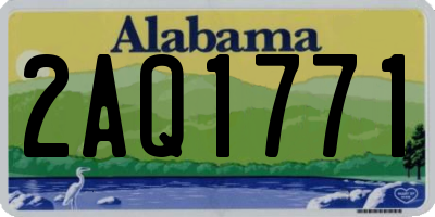 AL license plate 2AQ1771
