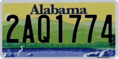 AL license plate 2AQ1774