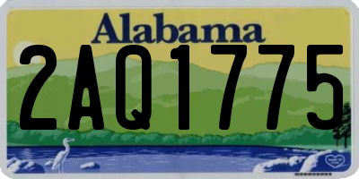 AL license plate 2AQ1775