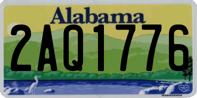 AL license plate 2AQ1776