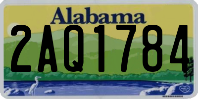 AL license plate 2AQ1784