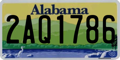 AL license plate 2AQ1786