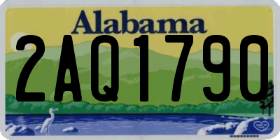 AL license plate 2AQ1790