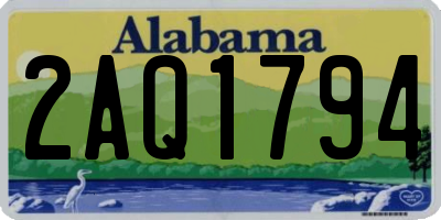 AL license plate 2AQ1794