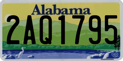 AL license plate 2AQ1795