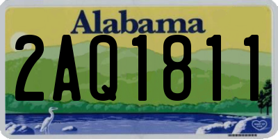 AL license plate 2AQ1811