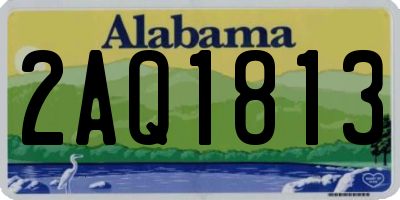 AL license plate 2AQ1813