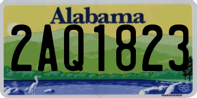 AL license plate 2AQ1823