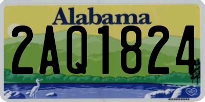 AL license plate 2AQ1824