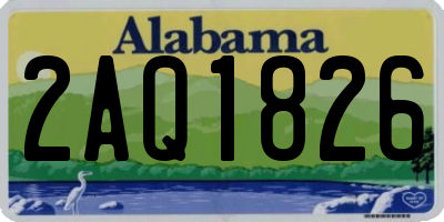 AL license plate 2AQ1826