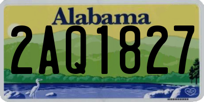 AL license plate 2AQ1827