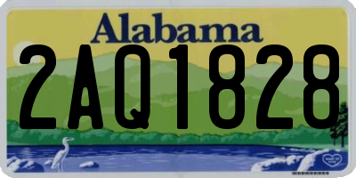 AL license plate 2AQ1828
