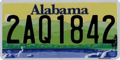 AL license plate 2AQ1842