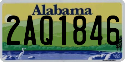 AL license plate 2AQ1846