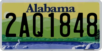AL license plate 2AQ1848