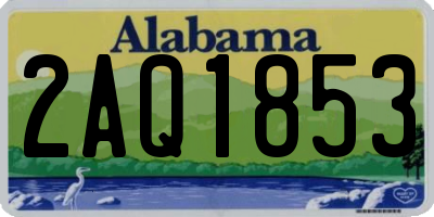 AL license plate 2AQ1853