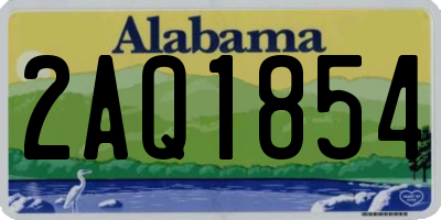 AL license plate 2AQ1854