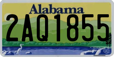 AL license plate 2AQ1855