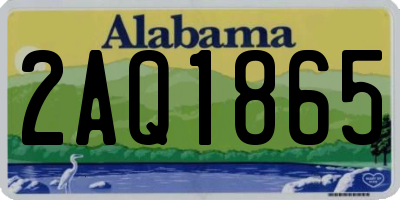 AL license plate 2AQ1865