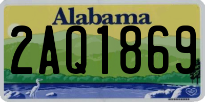 AL license plate 2AQ1869