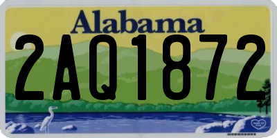 AL license plate 2AQ1872