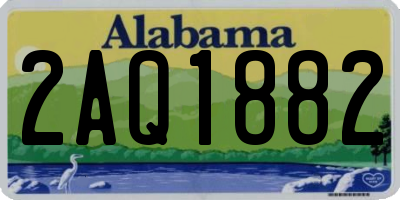 AL license plate 2AQ1882