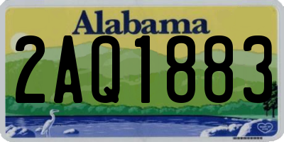 AL license plate 2AQ1883