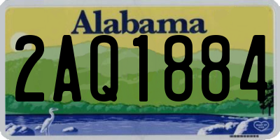 AL license plate 2AQ1884