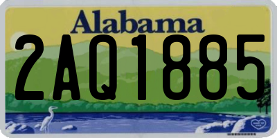 AL license plate 2AQ1885