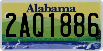 AL license plate 2AQ1886