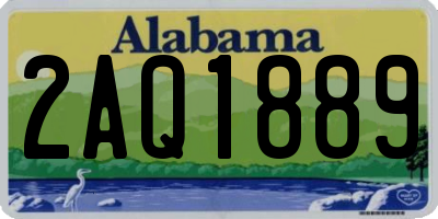 AL license plate 2AQ1889