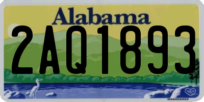 AL license plate 2AQ1893