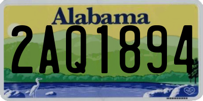 AL license plate 2AQ1894
