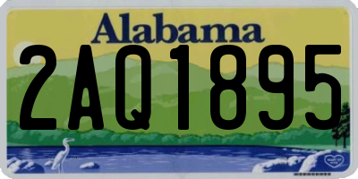 AL license plate 2AQ1895