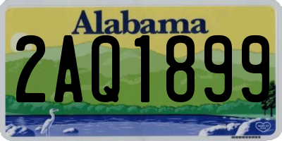 AL license plate 2AQ1899